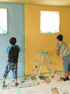 子ども部屋の塗壁DIYで思い出作り