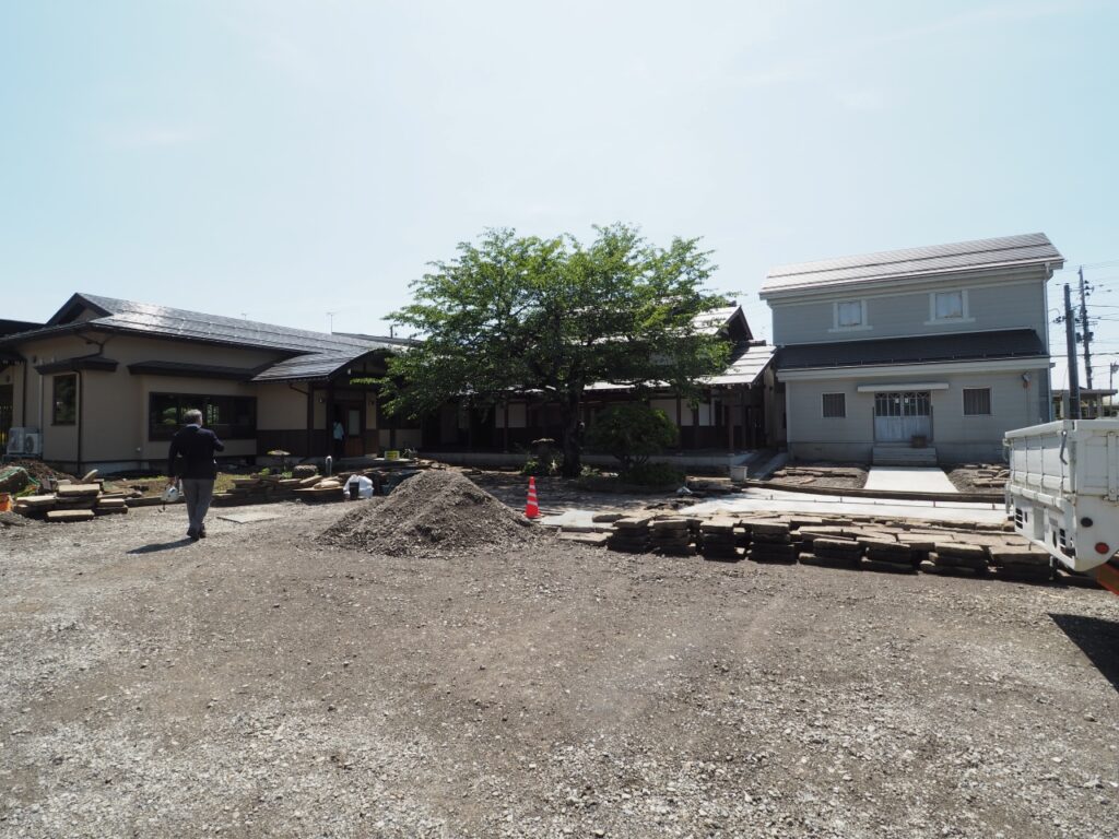 江口だんご摂田屋店竣工前見学